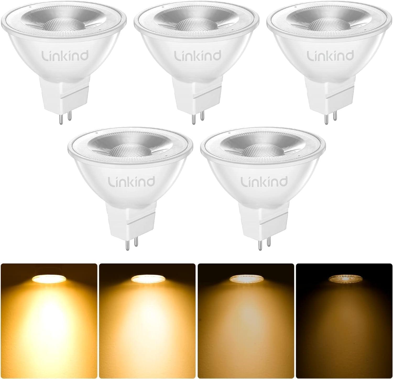 Linkind GU5.3 dimmbar, 5,5 W, 2700 K, 5er-Pack als Testsieger