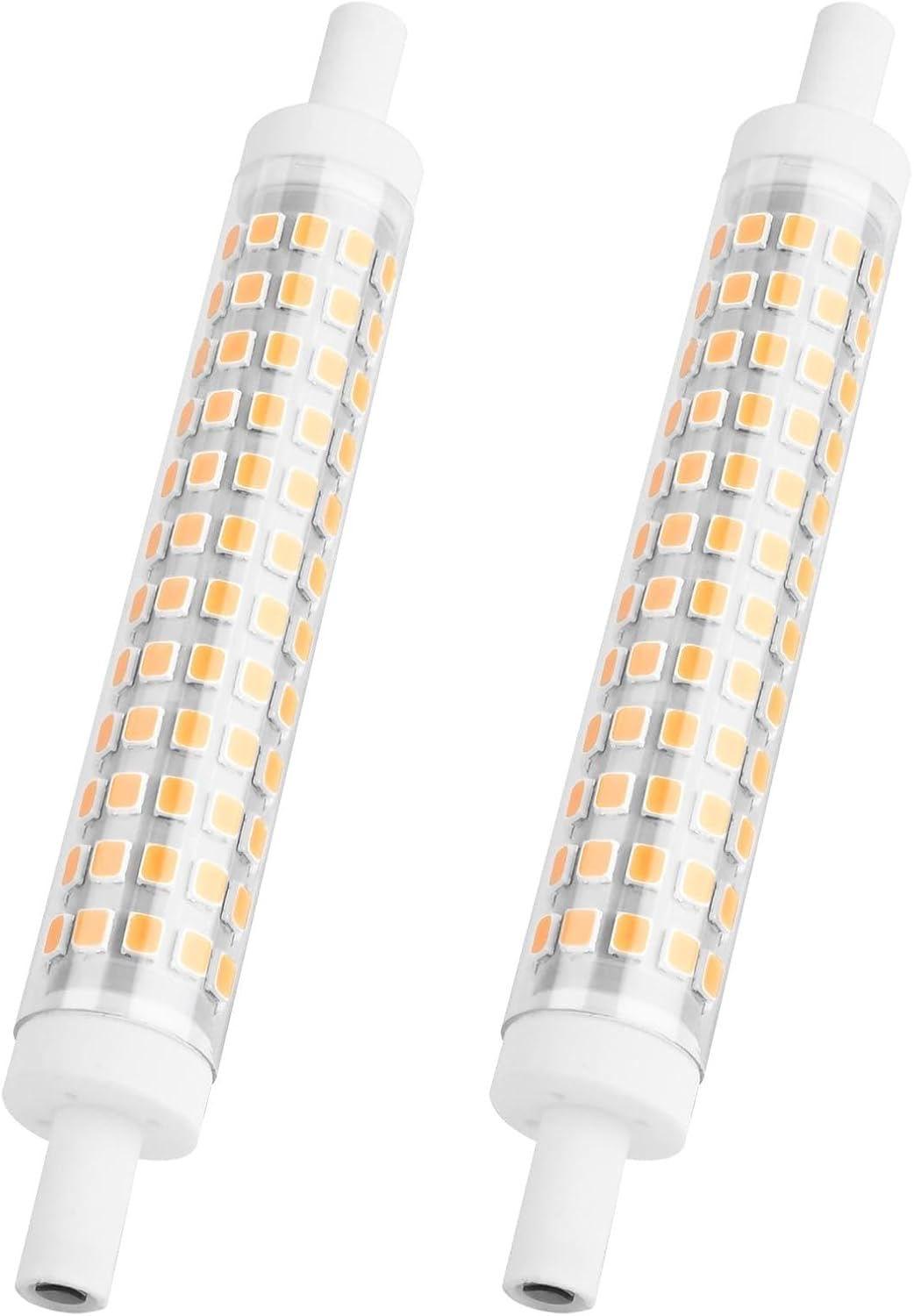 R7S LED 118 mm, 10 W, 1200 lm, 3000 K, dimmbar, 2er als Testsieger