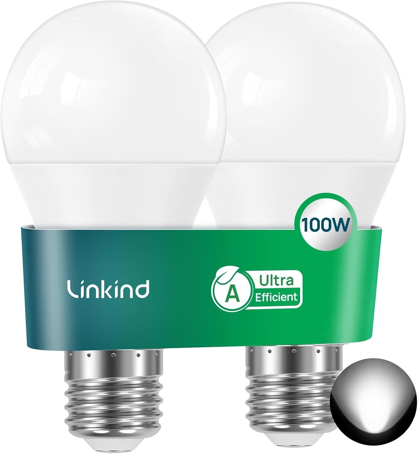 Linkind Klasse A E27, 7,2 W, 1521 lm, 5000 K, 2er
