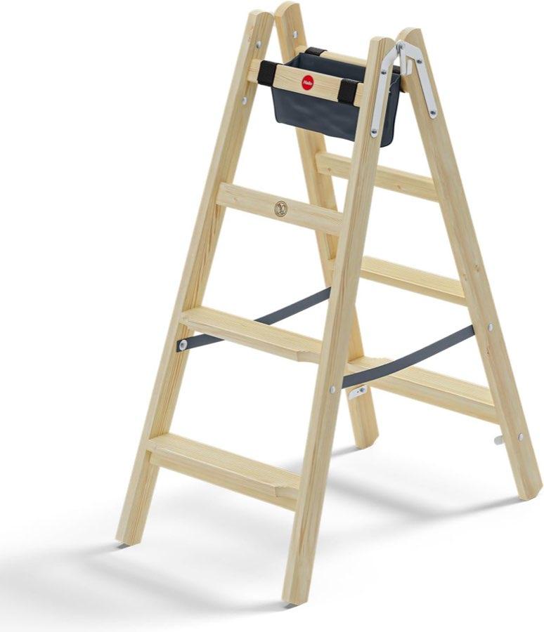 Hailo Master H80 Holz-Doppelstufenleiter 2×4