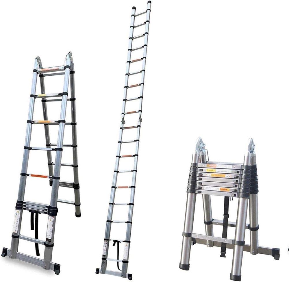 Lucn 5 m Teleskop-A-Frame Edelstahl