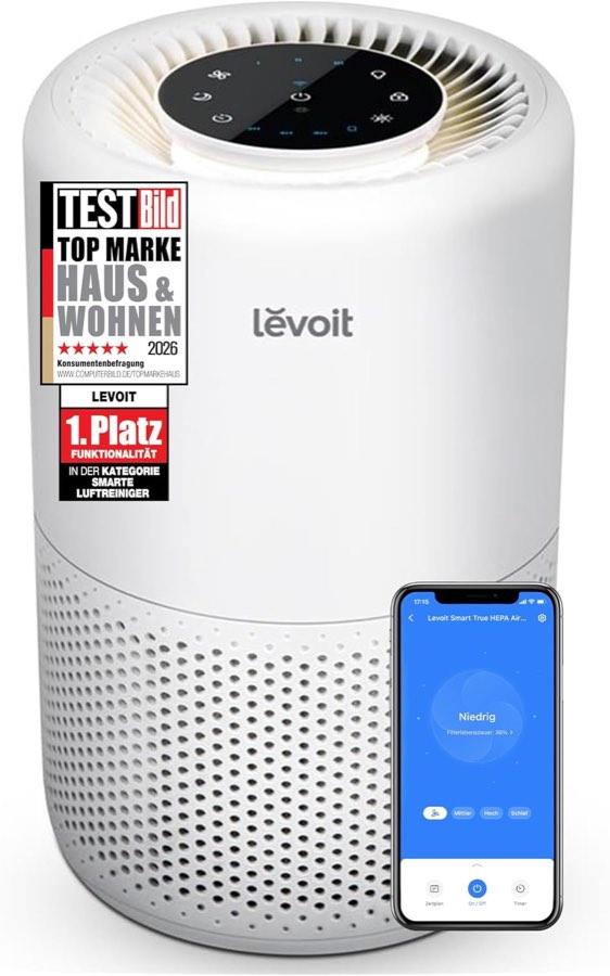 Levoit Luftreiniger für Schlafzimmer, 3-in-1 HEPA Filter, bis 31,5㎡