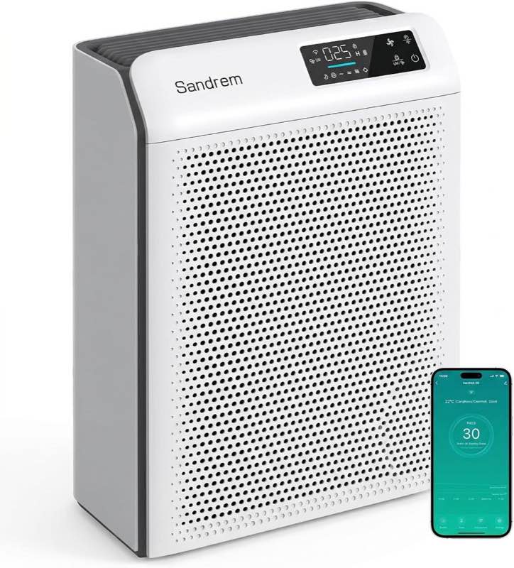 Sandrem Sandrem Ganymede mit App, Ionisator und UV-C, CADR 300 m³/h