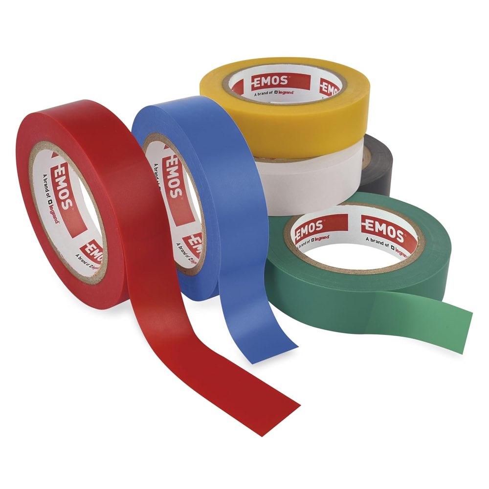 EMOS PVC-Isolierband Mix 6× 15 mm × 8 m