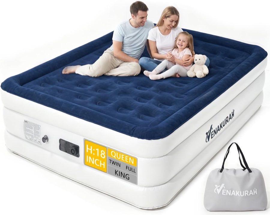 Luftbett 2 Personen 203×152×46 cm mit Elektropumpe