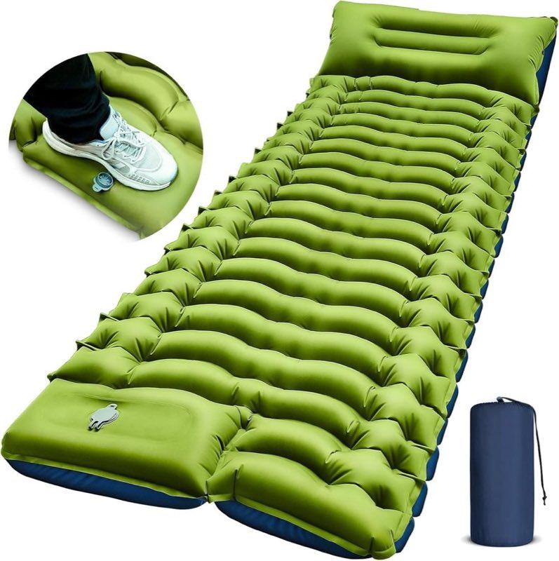 Yuzonc Campingmatte 195×68×10 cm mit Fußpumpe