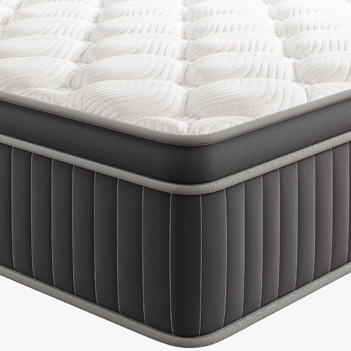 TXO Matratze 160x200 cm, Komfort Taschenfederkern H3-H4, 7 Zonen, 25 cm
