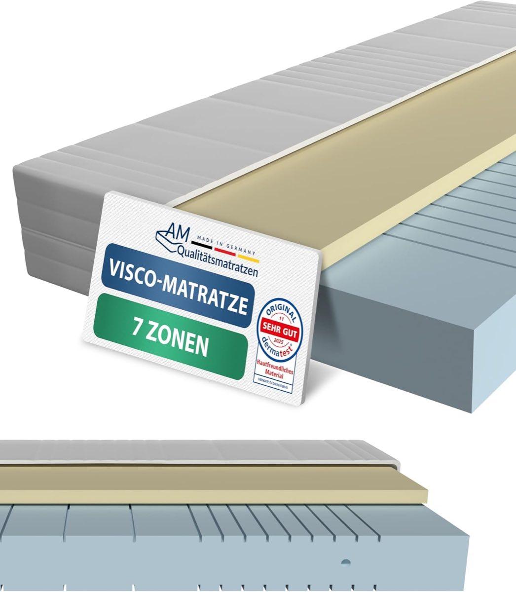 AM Qualitätsmatratzen Visco-Hybrid 100x200 H2 20 cm