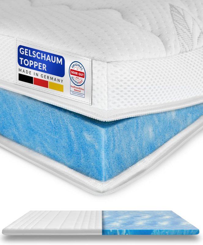 AM Qualitätsmatratzen Gelschaum-Topper 120 × 200, RG 50