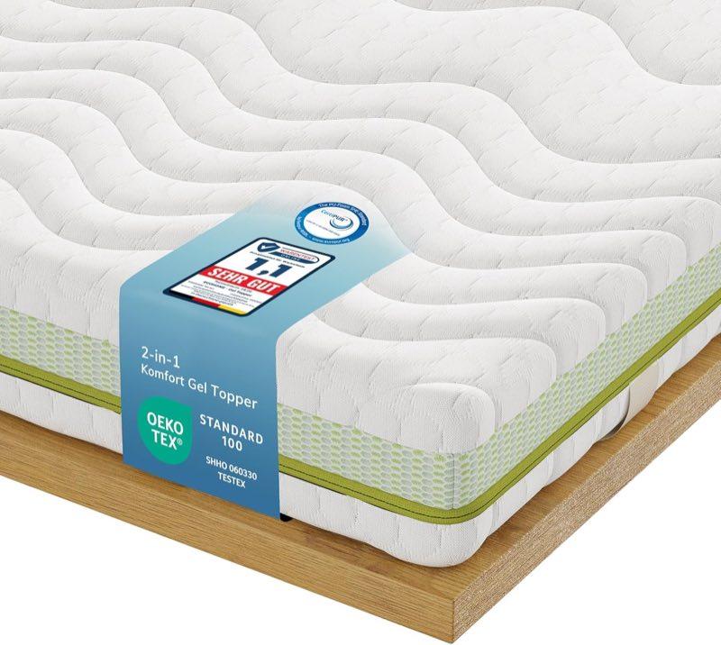 EGOHOME EGOHOME Gel-Memory-Topper 120 × 200, wendbar