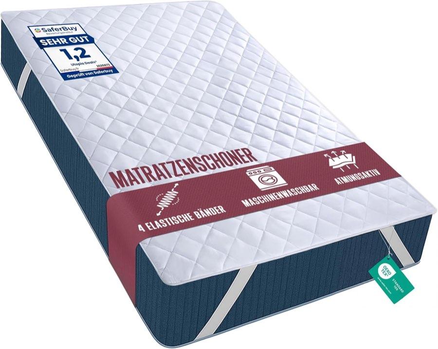 Utopia Bedding Matratzenschoner 160 × 200, gesteppt