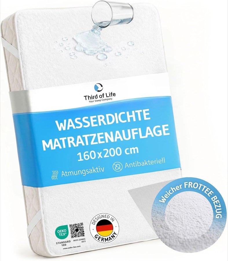 Third of Life Frottee-Matratzenschoner 160 × 200