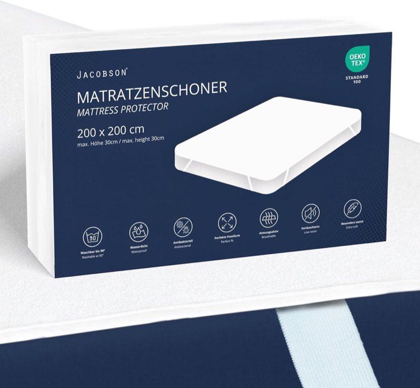 JACOBSON Matratzenschoner 200 × 200 cm