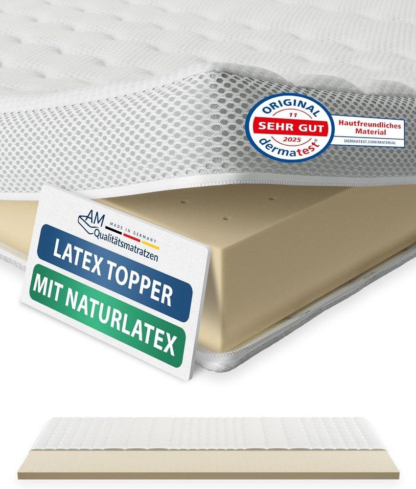 AM Qualitätsmatratzen AM Qualitätsmatratzen Premium Latex-Topper 120 × 200 cm
