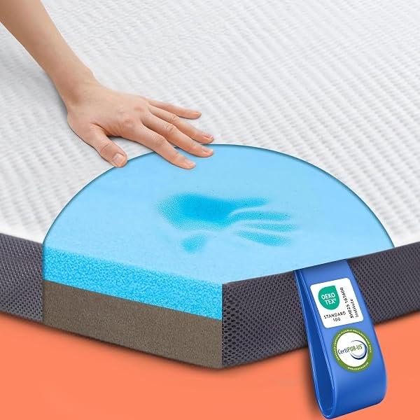 MKS Wende-Gel-Topper 80 × 200, H3/H4