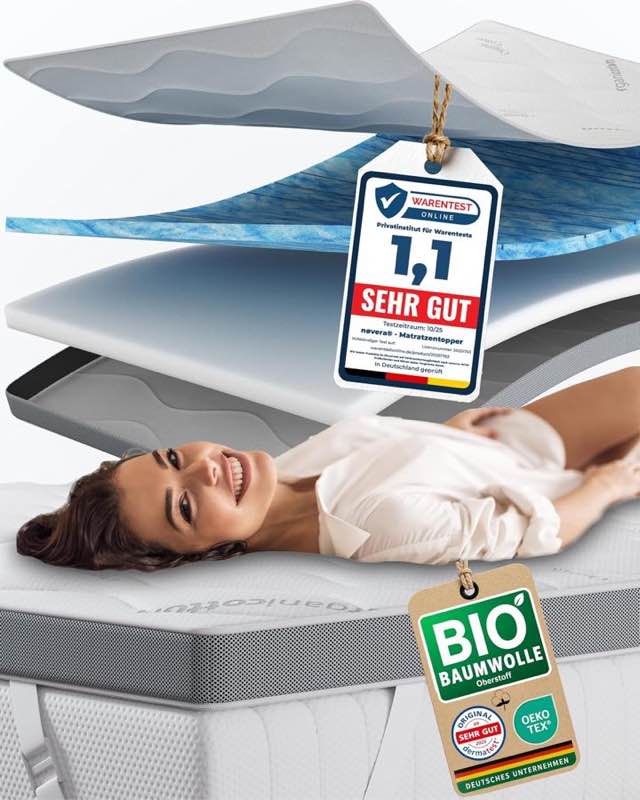 Gel-Topper 140×200, 8 cm, H3/H4, RG 50