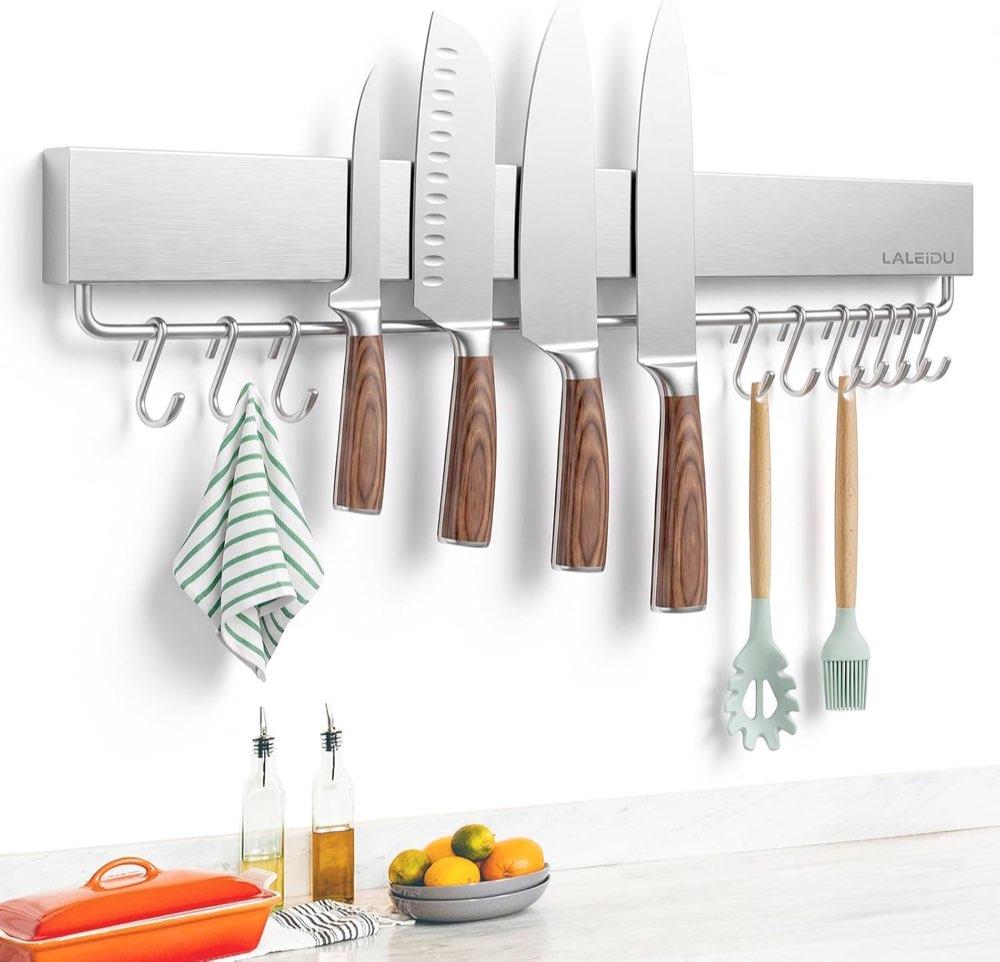 LALEIDU Magnetleiste 43 cm mit Haken