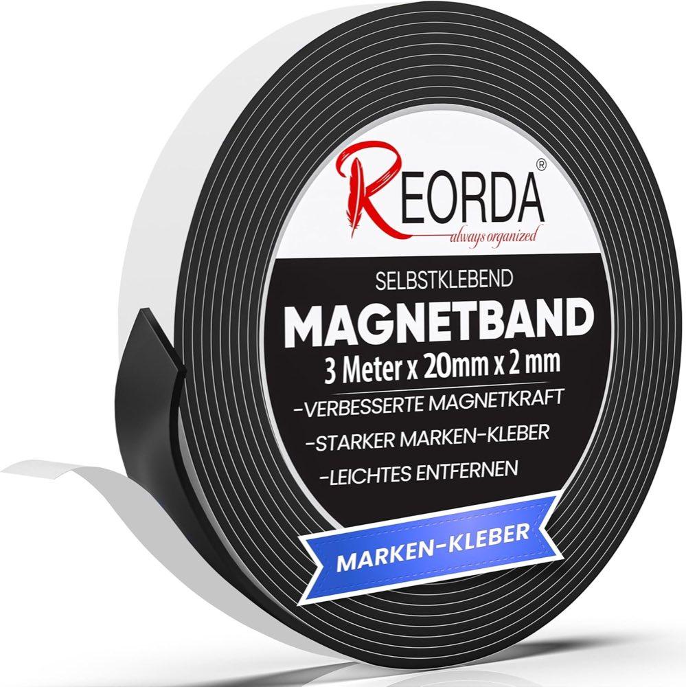 REORDA Magnetband selbstklebend 3 m