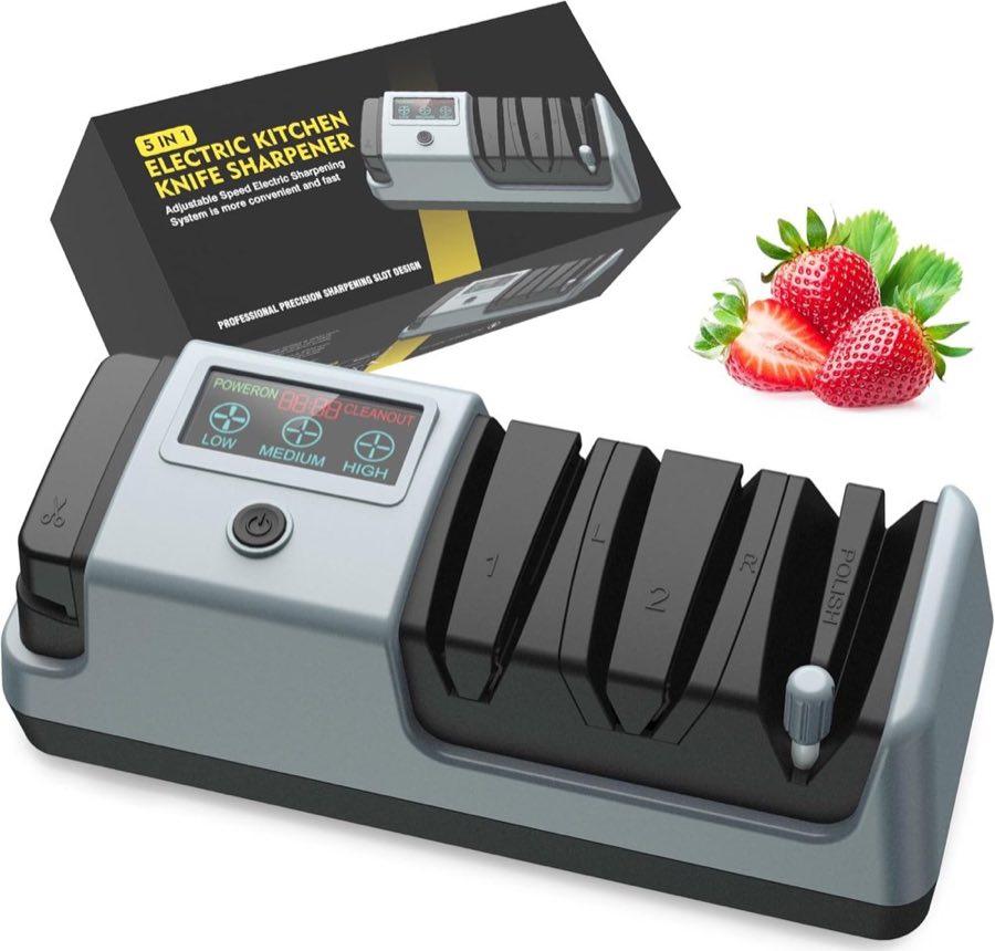 YOORLEAY 5-in-1 Elektrischer Messerschärfer (Kontrast)