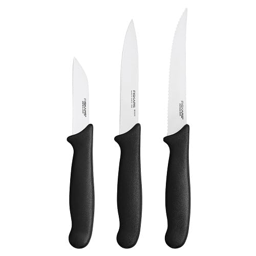 Fiskars Essential Gemüsemesser-Set 3-teilig