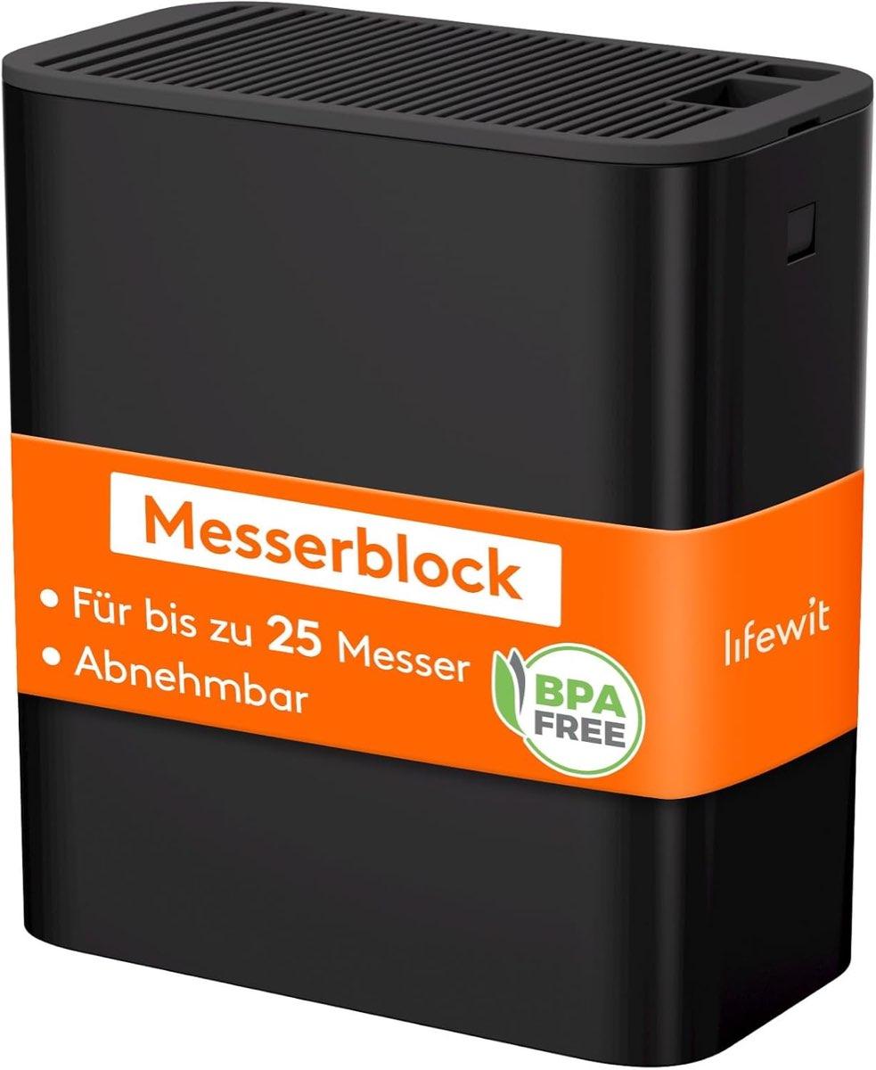 Lifewit Kunststoff-Messerblock 25er