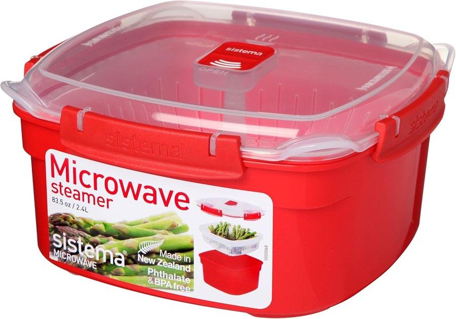 Sistema Microwave Dampfgarer 2,4 l rot