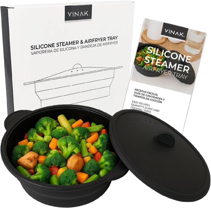 VINAK Silikon-Dampfgarer 1,2 l faltbar