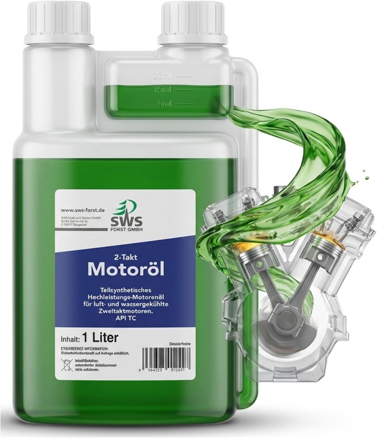 SWS Forst Super-Oil 2-Takt-Öl, 2×1 L