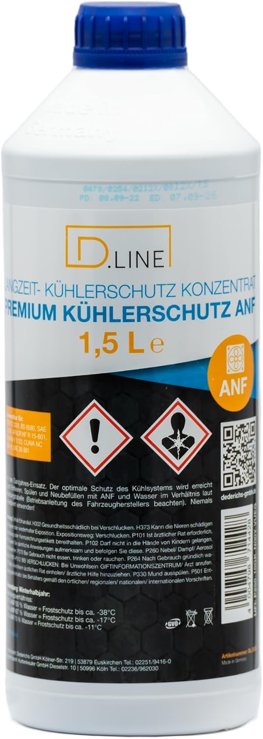 D.LINE Kühlerschutz Konzentrat ANF 40, 1,5 Liter