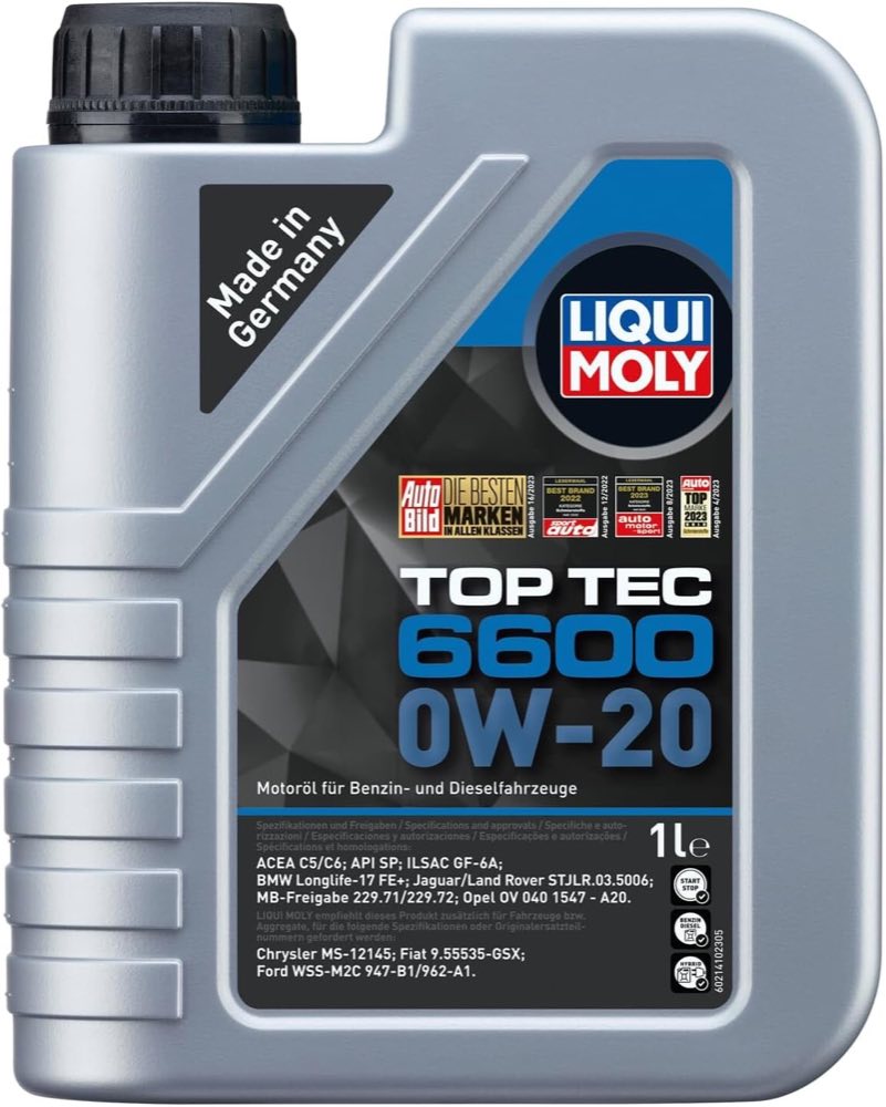 LIQUI MOLY Top Tec 6600 0W-20, 1 l