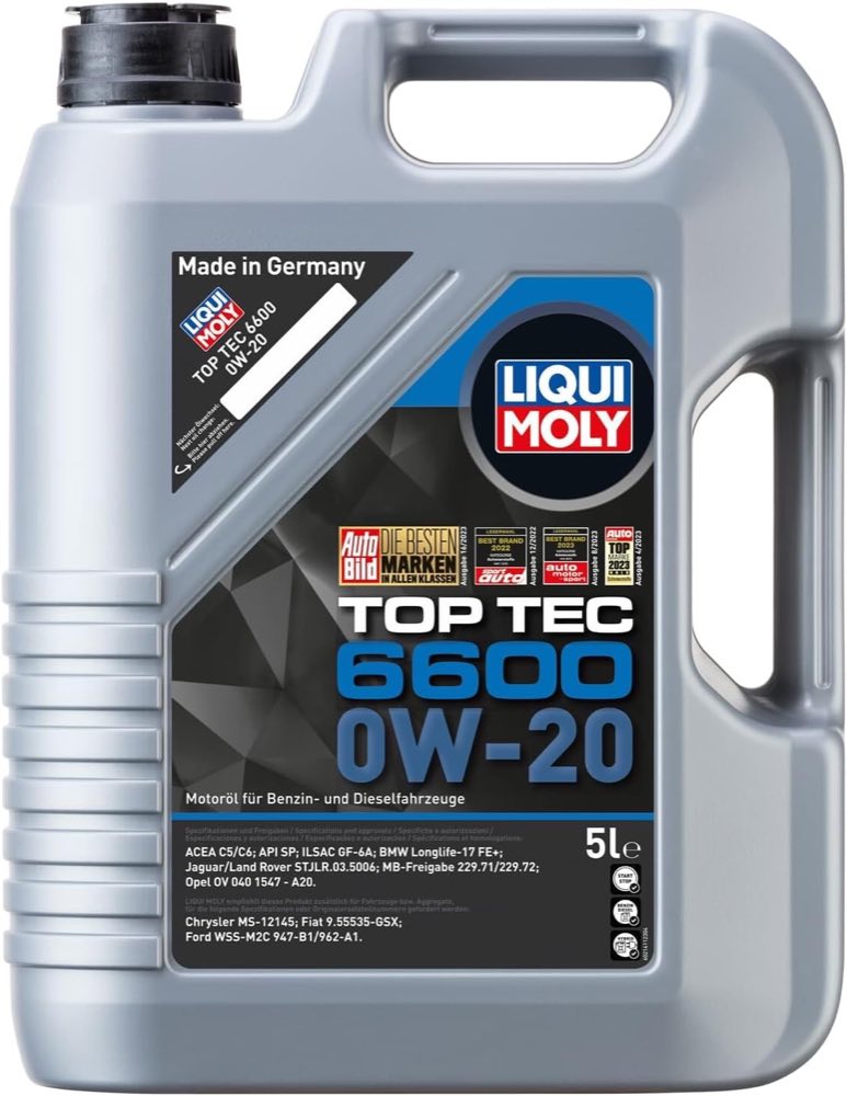 LIQUI MOLY Top Tec 6600 0W-20, 5 l
