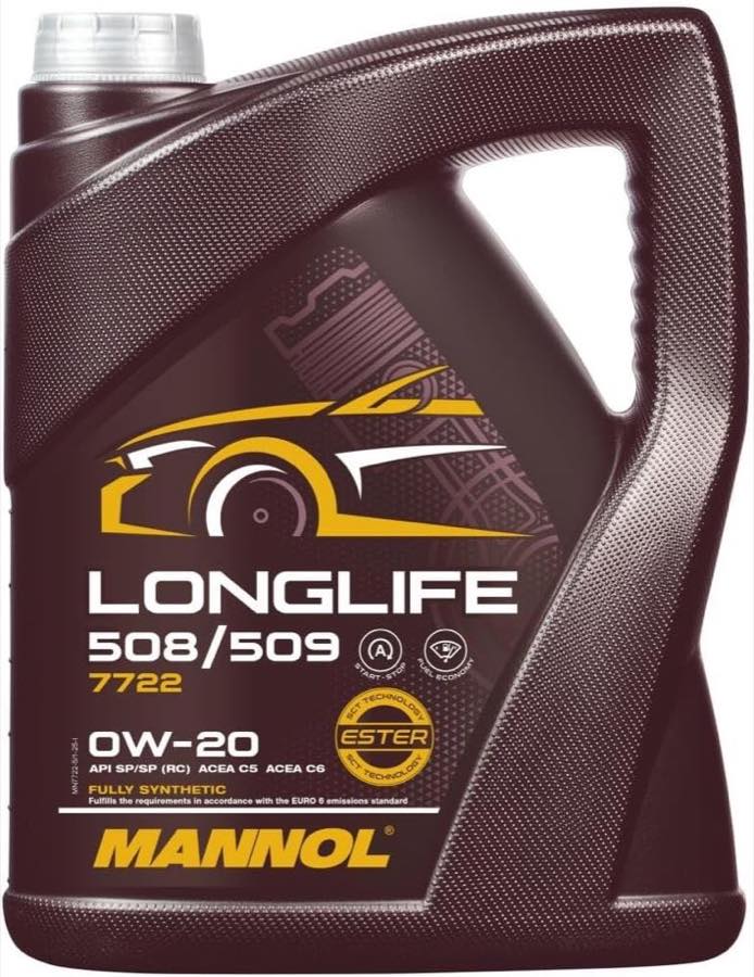 MANNOL 7722 Longlife 0W-20, 5 l