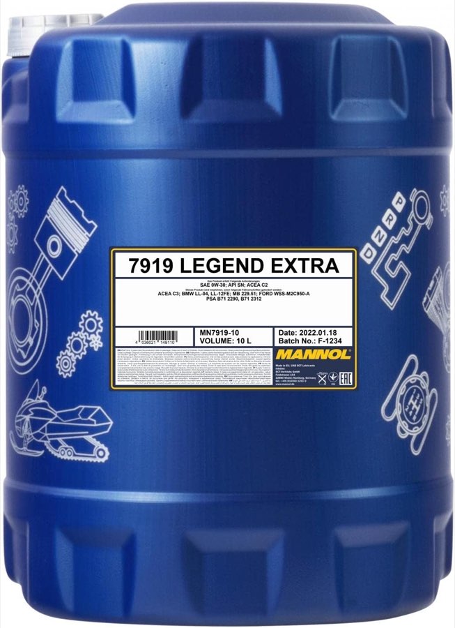 MANNOL 7919 Legend Extra 0W-30, 10 l