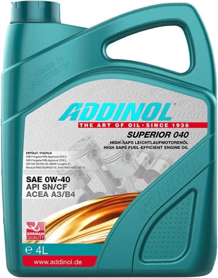 ADDINOL Superior 0W-40, 4 l