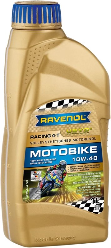 RAVENOL Racing 4-T Motobike 10W-40, 1 l