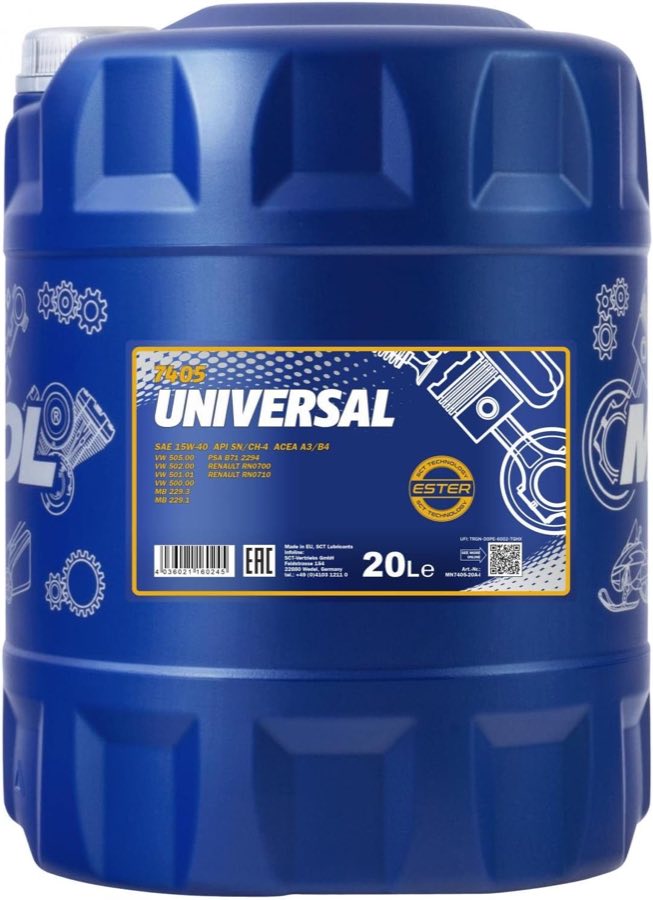 MANNOL 7405 15W-40, 20 l