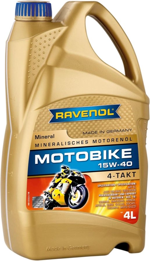 Ravenol Motobike 4-T Mineral 15W-40, 4 l