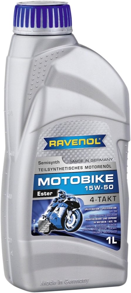 RAVENOL Motobike 4-T Ester 15W-50, 1 l