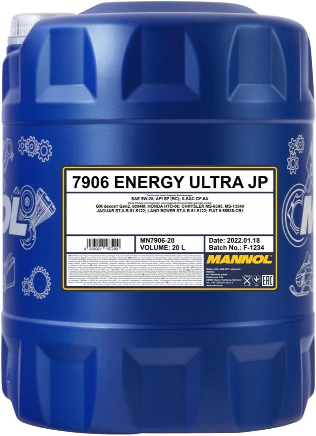 MANNOL 7906 Energy Ultra JP 5W-20, 20 L