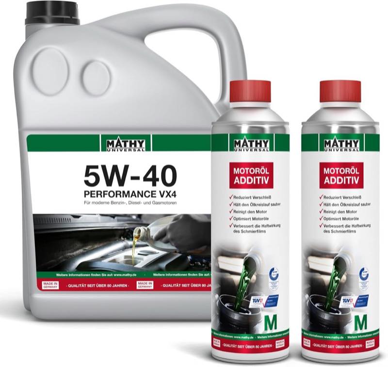 MATHY Ölwechsel-Set 5W-40 Performance VX4