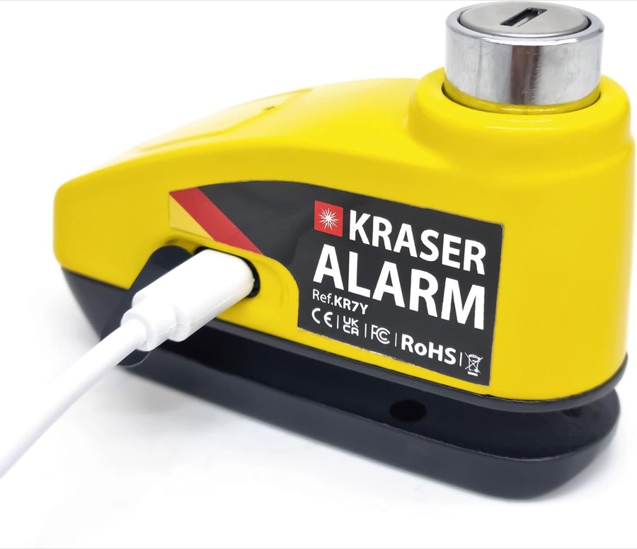 Motorradschloss mit Alarm Produktbild – Testsieger