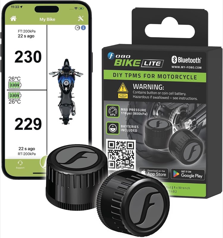 Reifendruckkontrollsystem Motorrad Produktbild – Testsieger