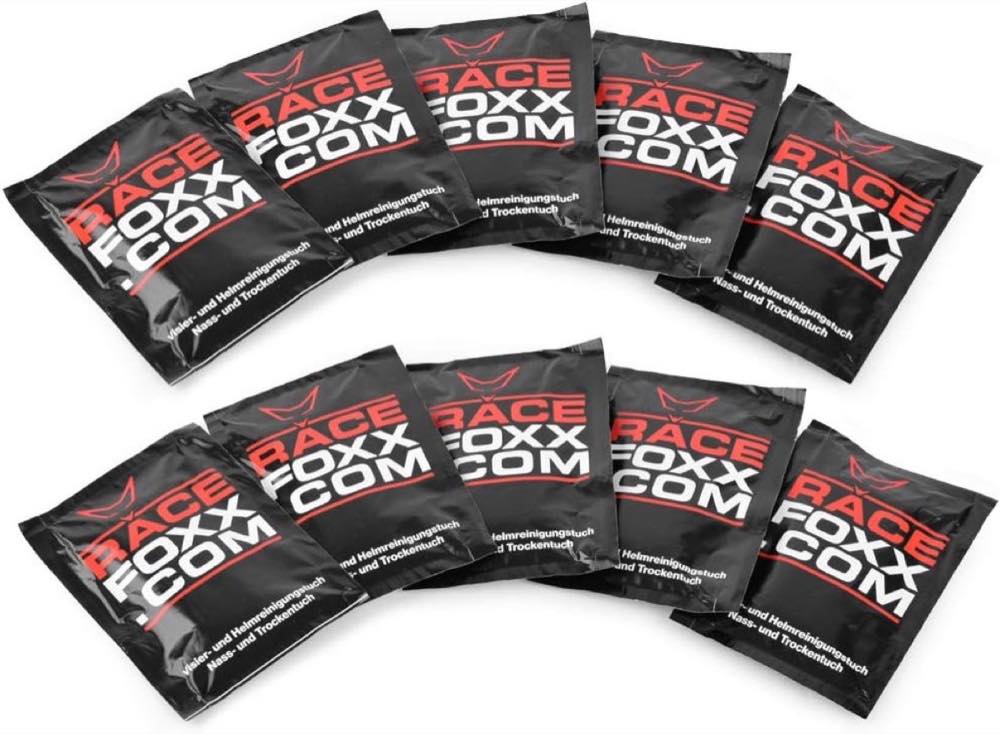 Racefoxx Racefoxx Visier- und Helmreiniger 10 Sets