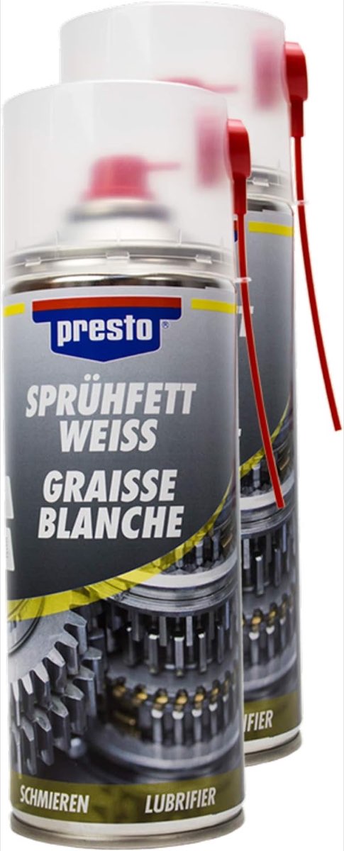 Presto 2X Sprühfett Weiß