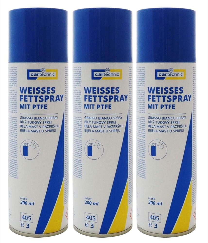 Preisjubel Cartechnic Weißes Fettspray 3× 300 ml