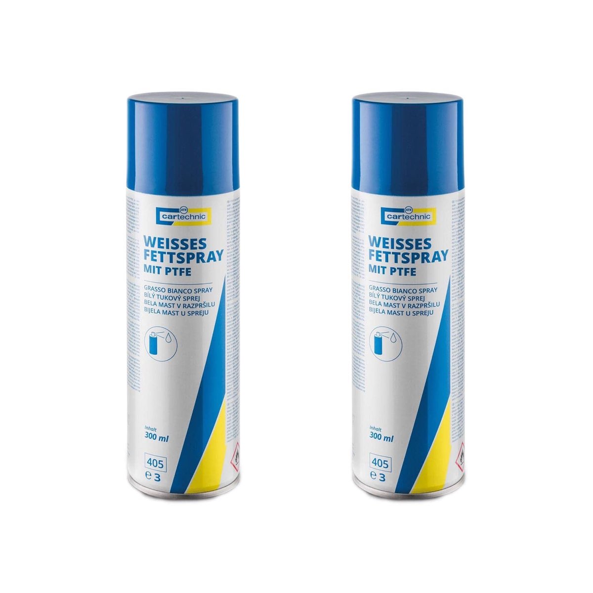Cartechnic Fettspray Weiß 2× 300 ml
