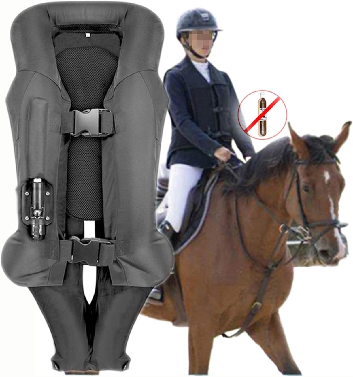 Generic Airbag-Weste Schwarz