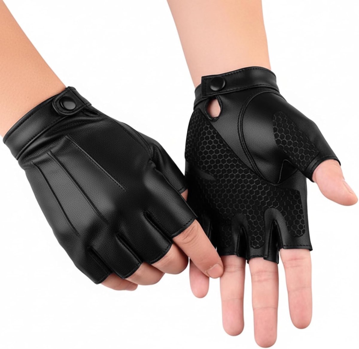 Nhgkju PU-Halbfinger