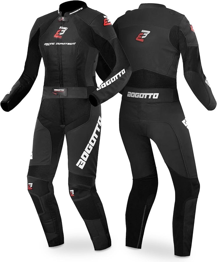 Bogotto Losail 2-Teiler Damen Motorrad Lederkombi, schwarz, 34