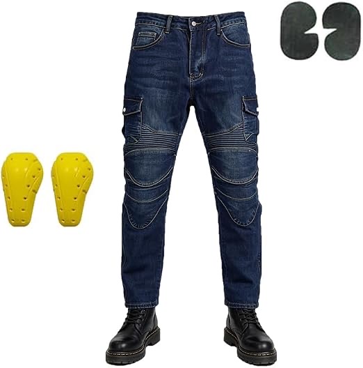Motorradhose gerade Stretch
